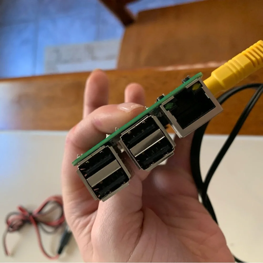 Raspberry Pi 3B+ Motherboard, with monitor, preloaded OS micro SD. power cable